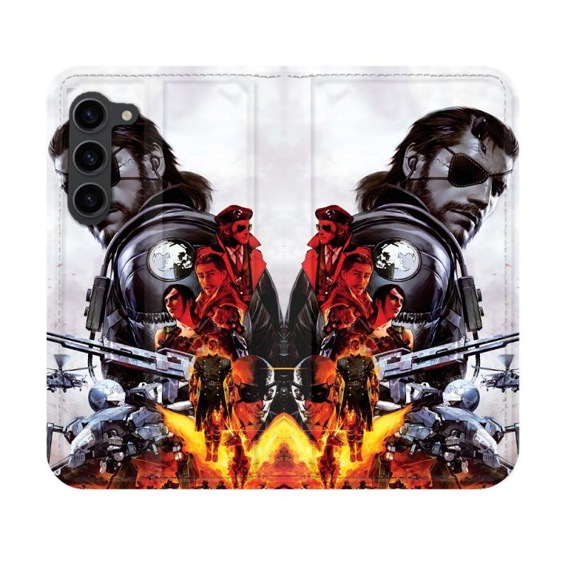 Housse Cuir Portefeuille Pour Samsung Galaxy S23 Metal Gear Solid