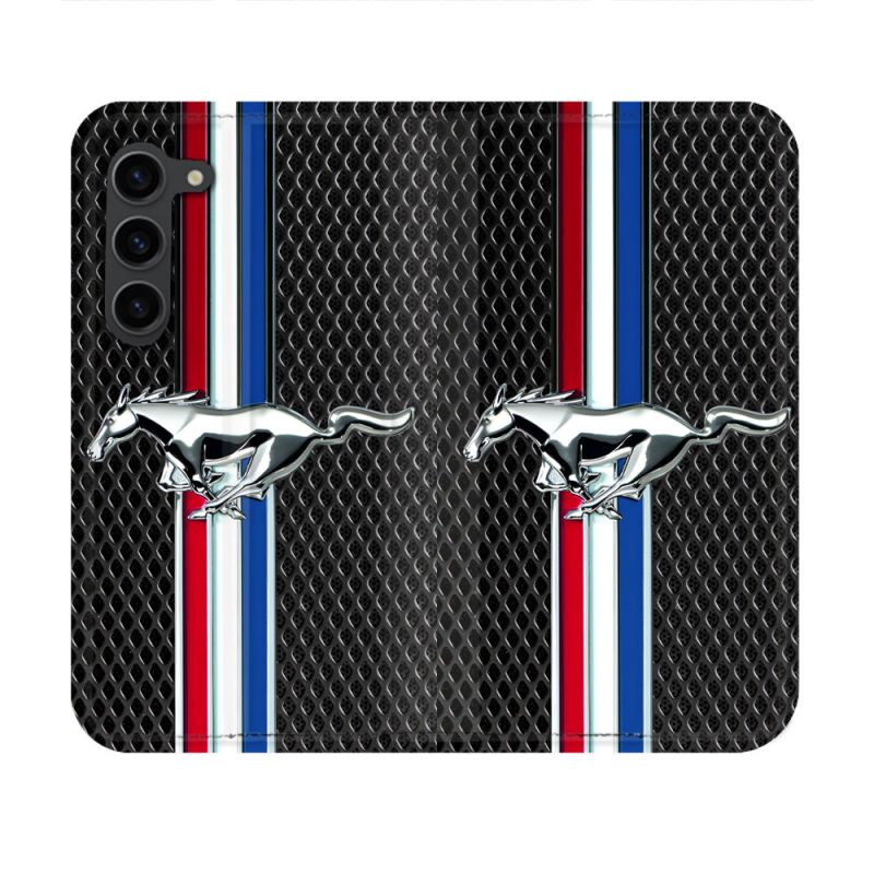 Housse Cuir Portefeuille Pour Samsung Galaxy S23 Mustang