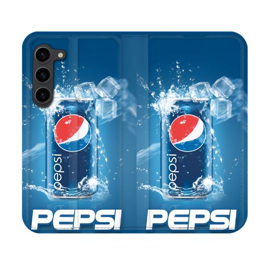 Housse Cuir Portefeuille Pour Samsung Galaxy S23 Pepsi