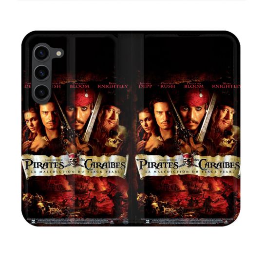 Housse Cuir Portefeuille Pour Samsung Galaxy S23 Pirate Des Caraibes