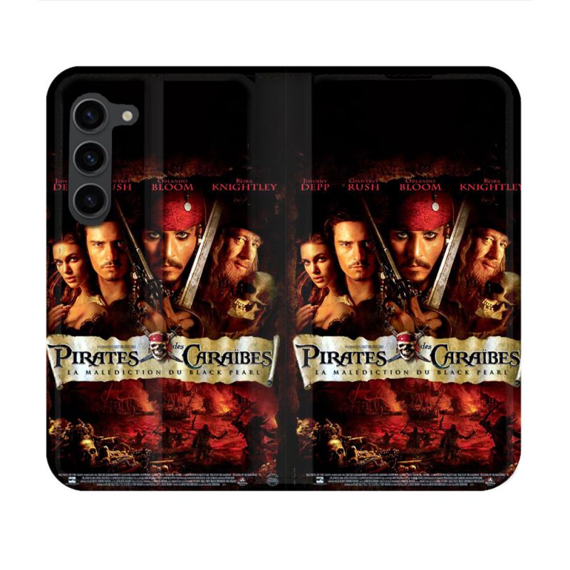 Housse Cuir Portefeuille Pour Samsung Galaxy S23 Pirate Des Caraibes