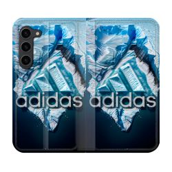 Housse Cuir Portefeuille Pour Samsung Galaxy S23 Plus Adidas Iceberg