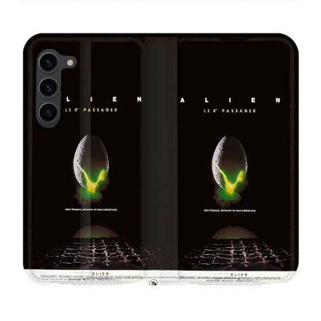 Housse Cuir Portefeuille Pour Samsung Galaxy S23 Plus Alien Affiche