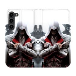 Housse Cuir Portefeuille Pour Samsung Galaxy S23 Plus Assassin Creed Mask