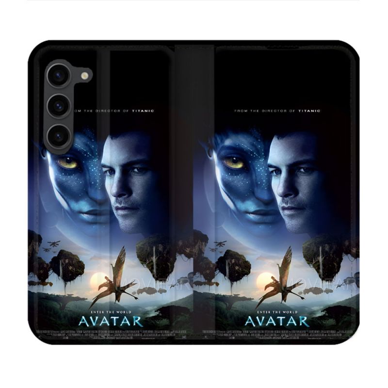 Housse Cuir Portefeuille Pour Samsung Galaxy S23 Plus Avatar