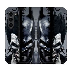 Housse Cuir Portefeuille Pour Samsung Galaxy S23 Plus Batman Joker