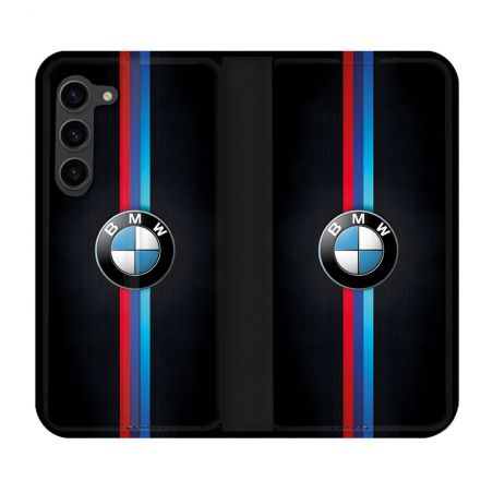 Housse Cuir Portefeuille Pour Samsung Galaxy S23 Plus BMW Logo
