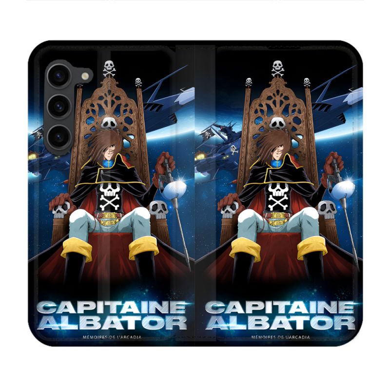 Housse Cuir Portefeuille Pour Samsung Galaxy S23 Plus Capitaine Albator