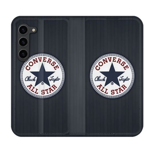 Housse Cuir Portefeuille Pour Samsung Galaxy S23 Plus Converse