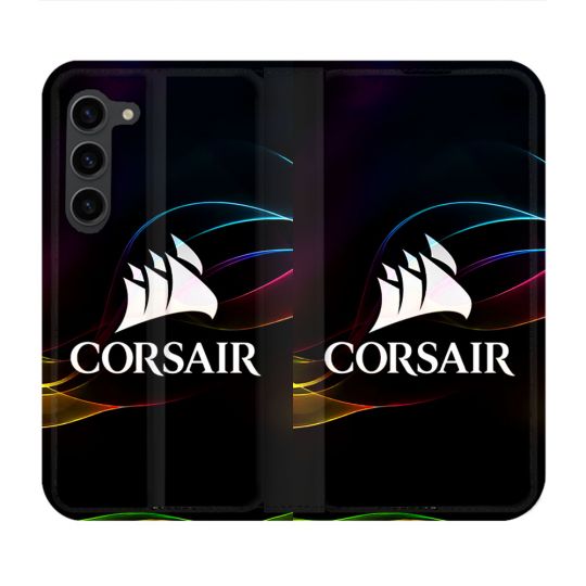 Housse Cuir Portefeuille Pour Samsung Galaxy S23 Plus Corsair
