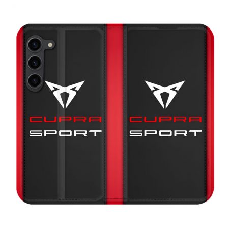 Housse Cuir Portefeuille Pour Samsung Galaxy S23 Plus Cupra