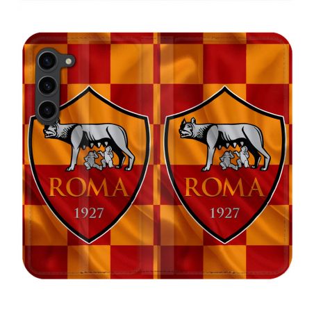 Housse Cuir Portefeuille Pour Samsung Galaxy S23 Plus Foot As Roma
