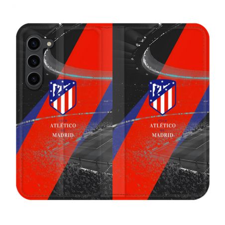 Housse Cuir Portefeuille Pour Samsung Galaxy S23 Plus Foot Athletico Madrid