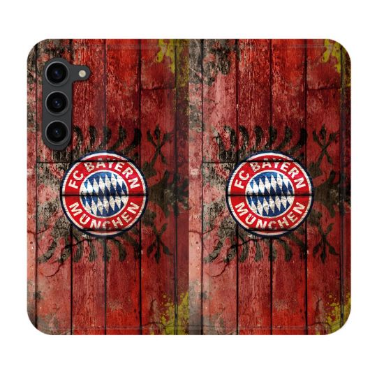 Housse Cuir Portefeuille Pour Samsung Galaxy S23 Plus Foot Bayern Munich Drapeau