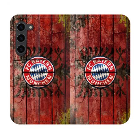 Housse Cuir Portefeuille Pour Samsung Galaxy S23 Plus Foot Bayern Munich Drapeau