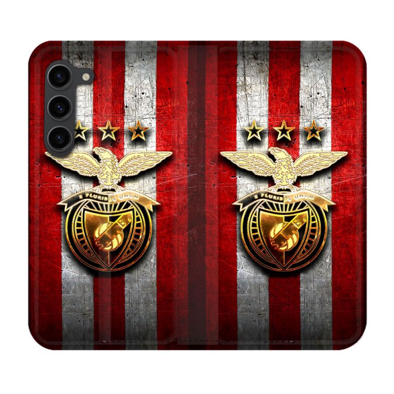 Housse Cuir Portefeuille Pour Samsung Galaxy S23 Plus Foot Benfica