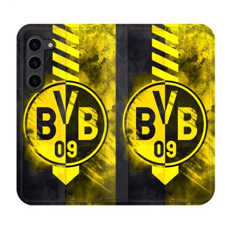 Housse Cuir Portefeuille Pour Samsung Galaxy S23 Plus Foot Dortmund