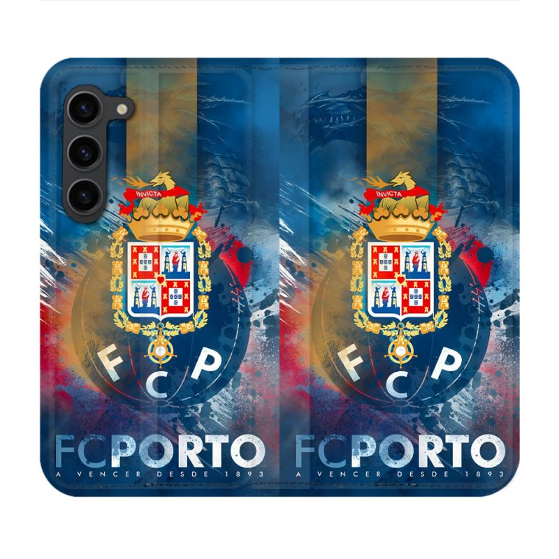 Housse Cuir Portefeuille Pour Samsung Galaxy S23 Plus Foot FC Porto