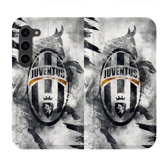 Housse Cuir Portefeuille Pour Samsung Galaxy S23 Plus Foot Juventus Turin