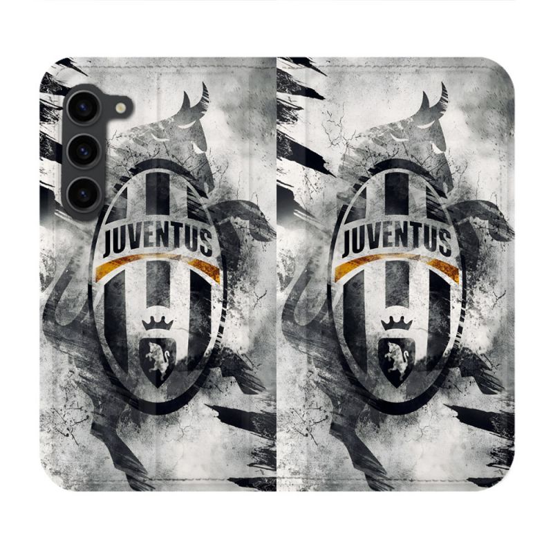 Housse Cuir Portefeuille Pour Samsung Galaxy S23 Plus Foot Juventus Turin