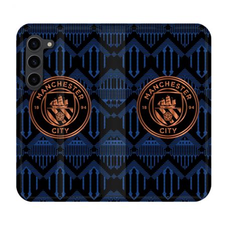 Housse Cuir Portefeuille Pour Samsung Galaxy S23 Plus Foot Manchester City