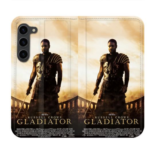 Housse Cuir Portefeuille Pour Samsung Galaxy S23 Plus Gladiator Affiche