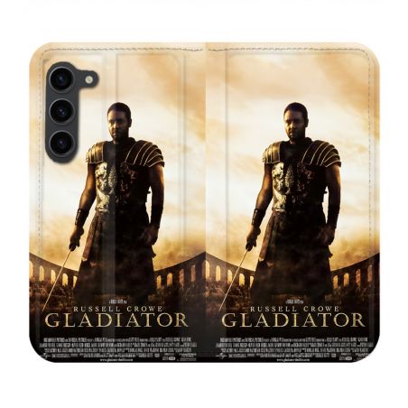 Housse Cuir Portefeuille Pour Samsung Galaxy S23 Plus Gladiator Affiche