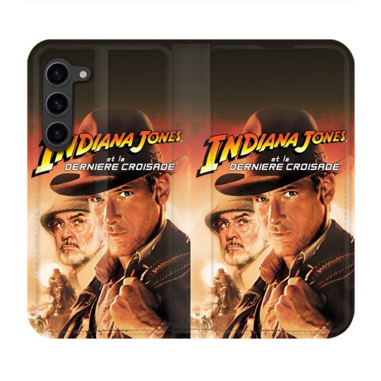 Housse Cuir Portefeuille Pour Samsung Galaxy S23 Plus Indiana Jones Affiche
