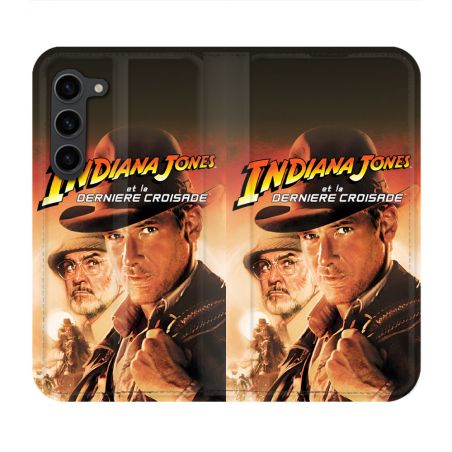 Housse Cuir Portefeuille Pour Samsung Galaxy S23 Plus Indiana Jones Affiche