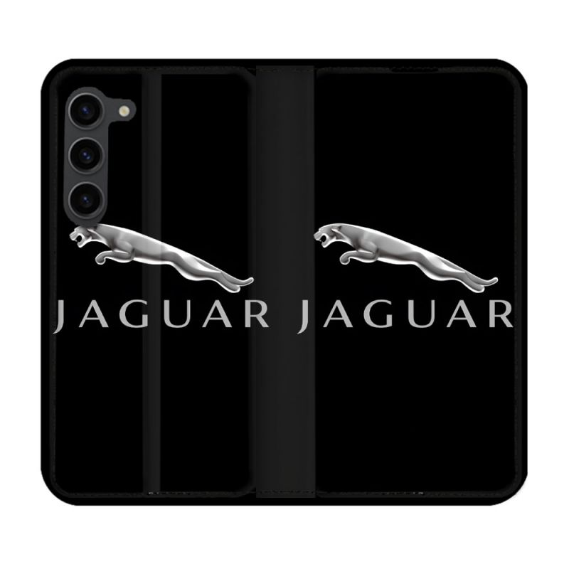 Housse Cuir Portefeuille Pour Samsung Galaxy S23 Plus Jaguar
