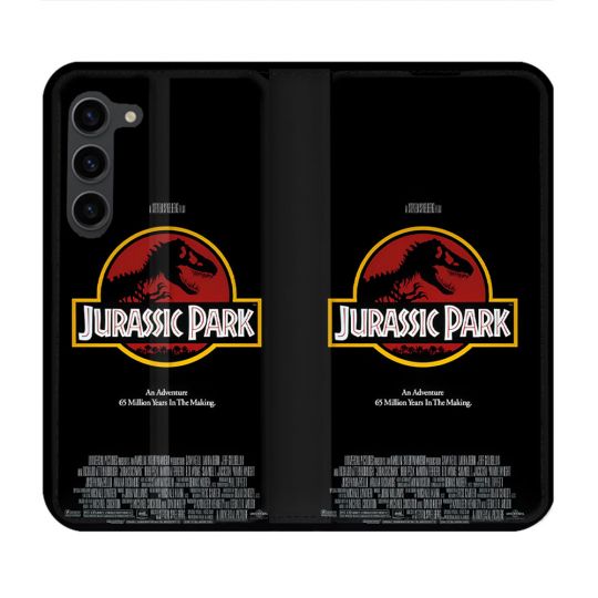 Housse Cuir Portefeuille Pour Samsung Galaxy S23 Plus Jurassik Park Affiche