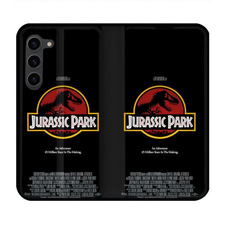 Housse Cuir Portefeuille Pour Samsung Galaxy S23 Plus Jurassik Park Affiche