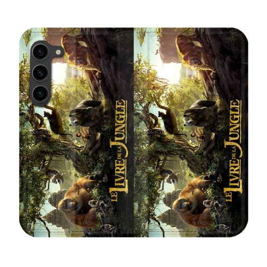 Housse Cuir Portefeuille Pour Samsung Galaxy S23 Plus Le Livre De La Jungle Affiche