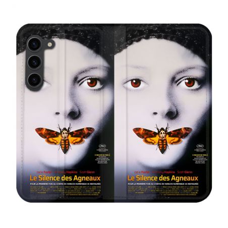 Housse Cuir Portefeuille Pour Samsung Galaxy S23 Plus Le Silence Des Agneaux Affiche