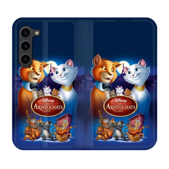 Housse Cuir Portefeuille Pour Samsung Galaxy S23 Plus Les Aristochats