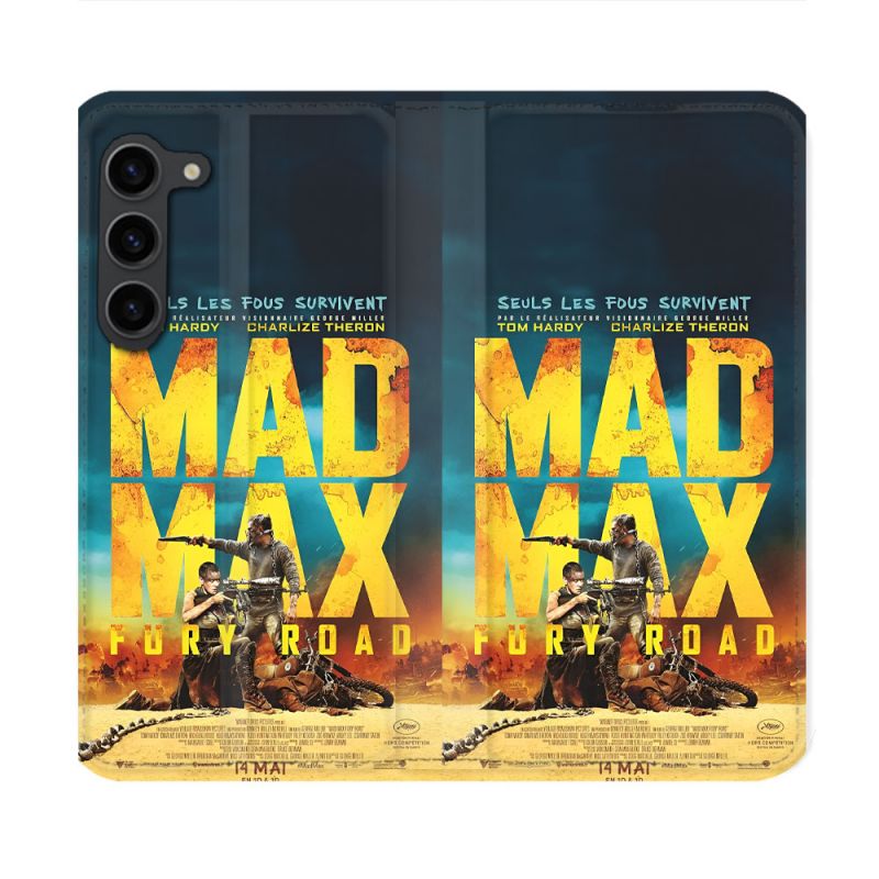 Housse Cuir Portefeuille Pour Samsung Galaxy S23 Plus Mad Max Affiche