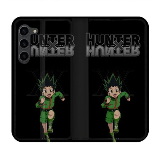 Housse Cuir Portefeuille Pour Samsung Galaxy S23 Plus Manga Hunter X Hunter Gon