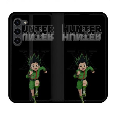 Housse Cuir Portefeuille Pour Samsung Galaxy S23 Plus Manga Hunter X Hunter Gon