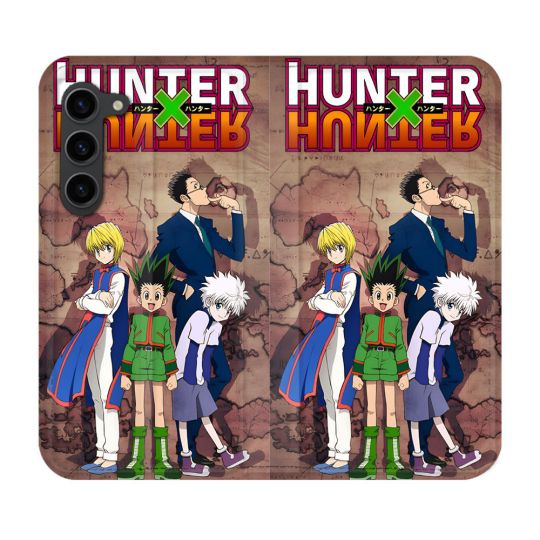 Housse Cuir Portefeuille Pour Samsung Galaxy S23 Plus Manga Hunter X Hunter Vintage