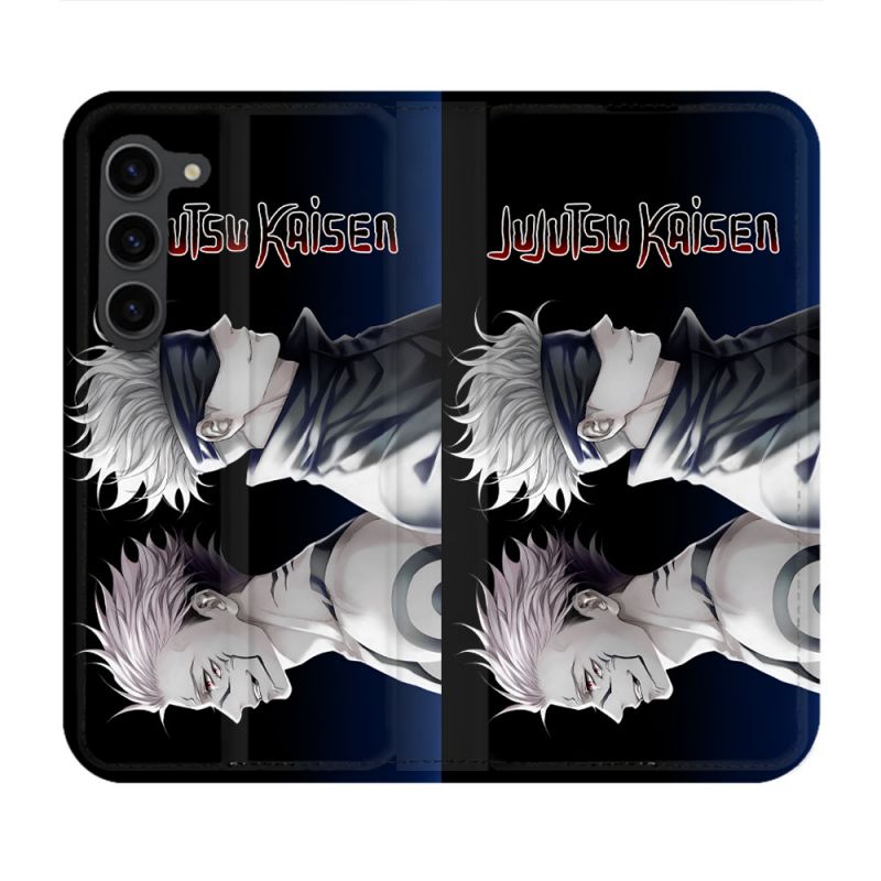 Housse Cuir Portefeuille Pour Samsung Galaxy S23 Plus Manga Jujustu Kaisen