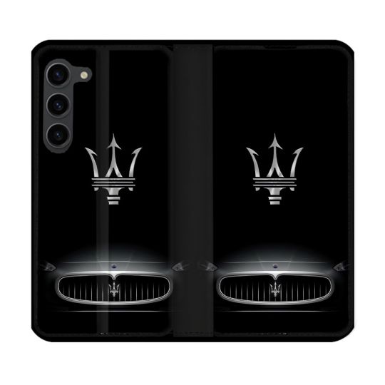Housse Cuir Portefeuille Pour Samsung Galaxy S23 Plus Maserati