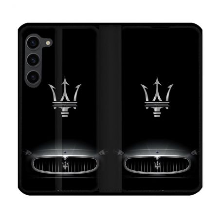 Housse Cuir Portefeuille Pour Samsung Galaxy S23 Plus Maserati