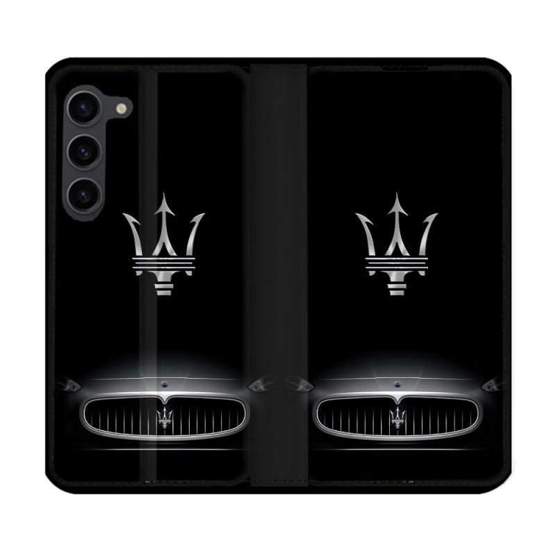 Housse Cuir Portefeuille Pour Samsung Galaxy S23 Plus Maserati