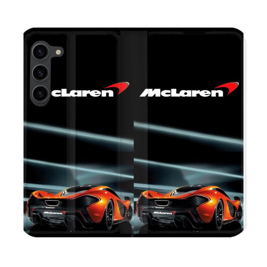 Housse Cuir Portefeuille Pour Samsung Galaxy S23 Plus Mc Laren