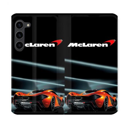 Housse Cuir Portefeuille Pour Samsung Galaxy S23 Plus Mc Laren