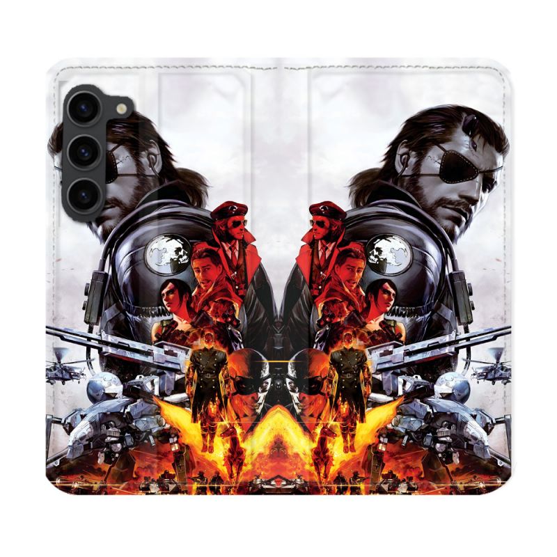 Housse Cuir Portefeuille Pour Samsung Galaxy S23 Plus Metal Gear Solid