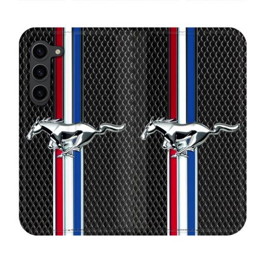 Housse Cuir Portefeuille Pour Samsung Galaxy S23 Plus Mustang