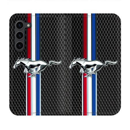 Housse Cuir Portefeuille Pour Samsung Galaxy S23 Plus Mustang