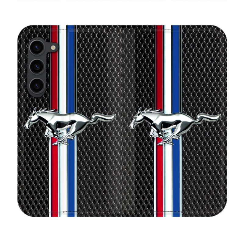 Housse Cuir Portefeuille Pour Samsung Galaxy S23 Plus Mustang