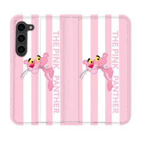 Housse Cuir Portefeuille Pour Samsung Galaxy S23 Plus Panthere Rose